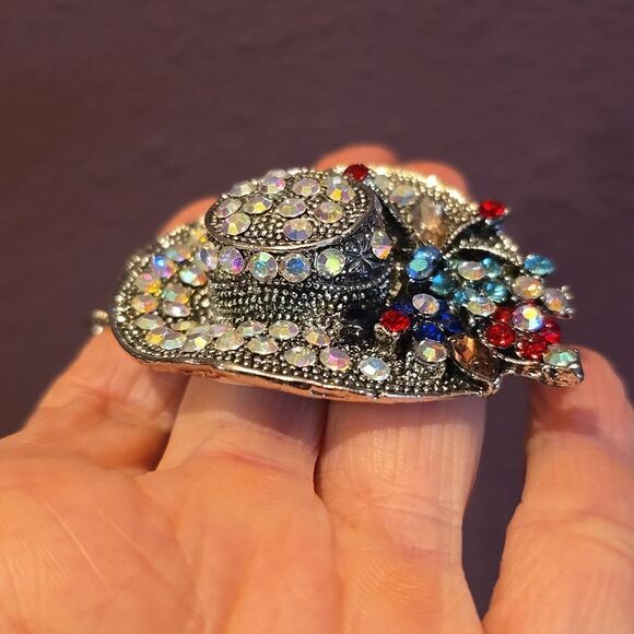 Austrian Crystal Necklace! SPRINGTIME HAT 17.5' Drop,NWOT! - Picture 9 of 12